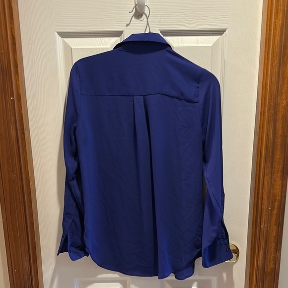 Mossimo Supply Co Purple Notched Collar Button Down Shirt - Picture 4 of 4